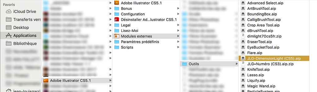 Emplacement des plug-ins